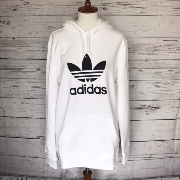 adidas Other - New Men's Adidas Trefoil White Logo Hoodie Small